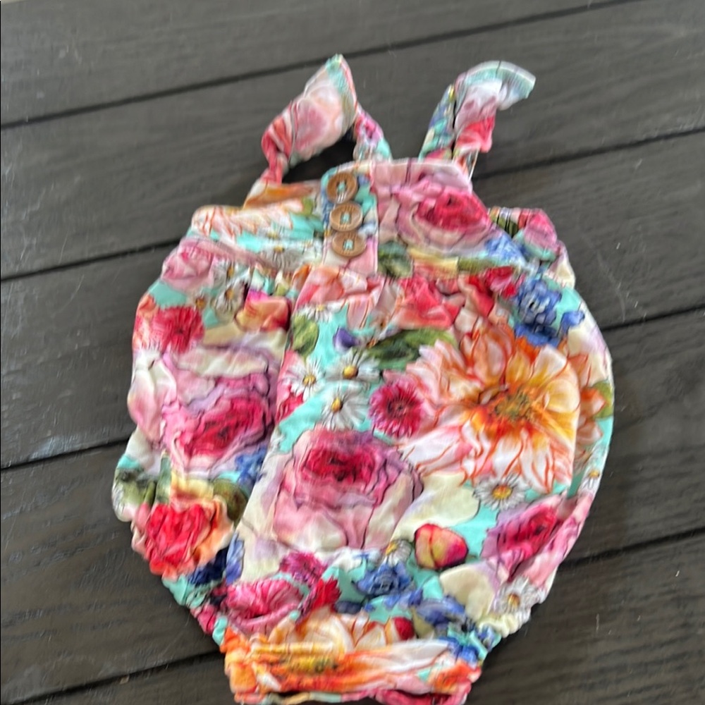 Vibrant Floral Baby Romper